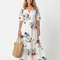 Maeva | Scattered Floral Tassel Tie Midi Dress