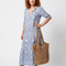 Ottoline | Tassel Tie Neck Printed Midi Dress