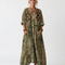 Aleta | Button Front Oversized Pocket Midi Dress