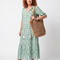 Ilara | Pattern V Neck Tassel Midi Dress