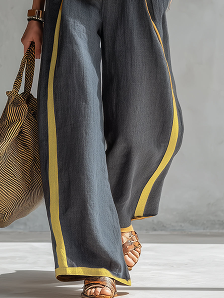 Harriet | Two-Tone Vest and Trousers Set
