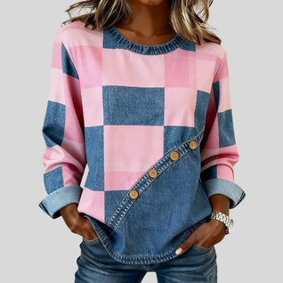 Tindelle™ | Patchwork Art Sweatshirt