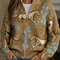Perpetua™ | Desert Horse and Cactus Zip Cardigan