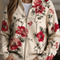 Wilhelmine™ | Vintage Rose Print Zip Cardigan