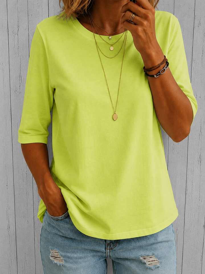 Claire™ - Relaxed Everyday Half-Sleeve Tee