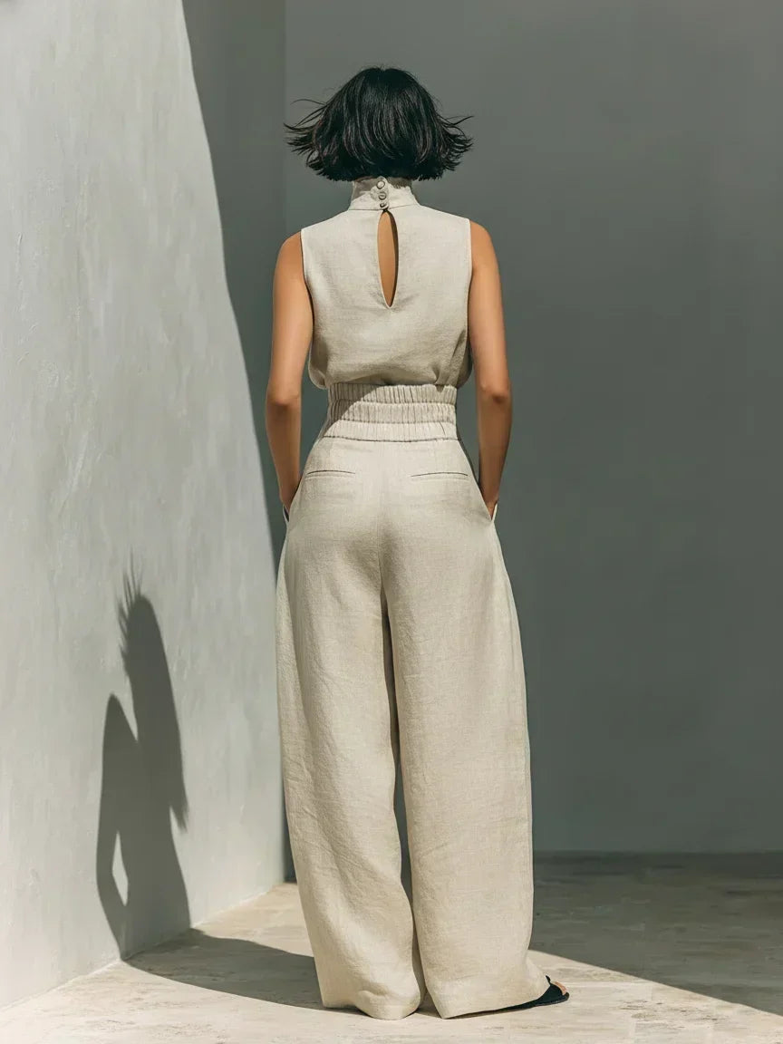Joana Elegant Cotton and Linen Set