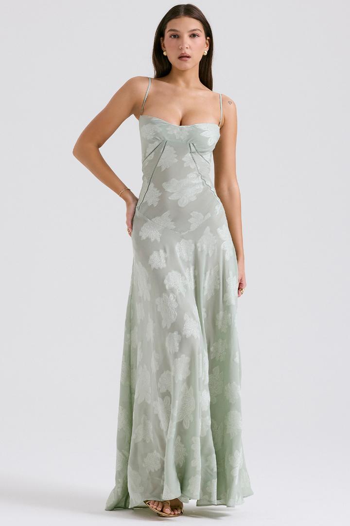 Alessia | Floral Embroidered Dress