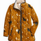 Maya™ | Black Quilted Jacket with Cat Pattern