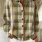 Hazel | Olive Plaid Button Cardigan