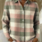 Grace | Pastel Plaid Knit Cardigan