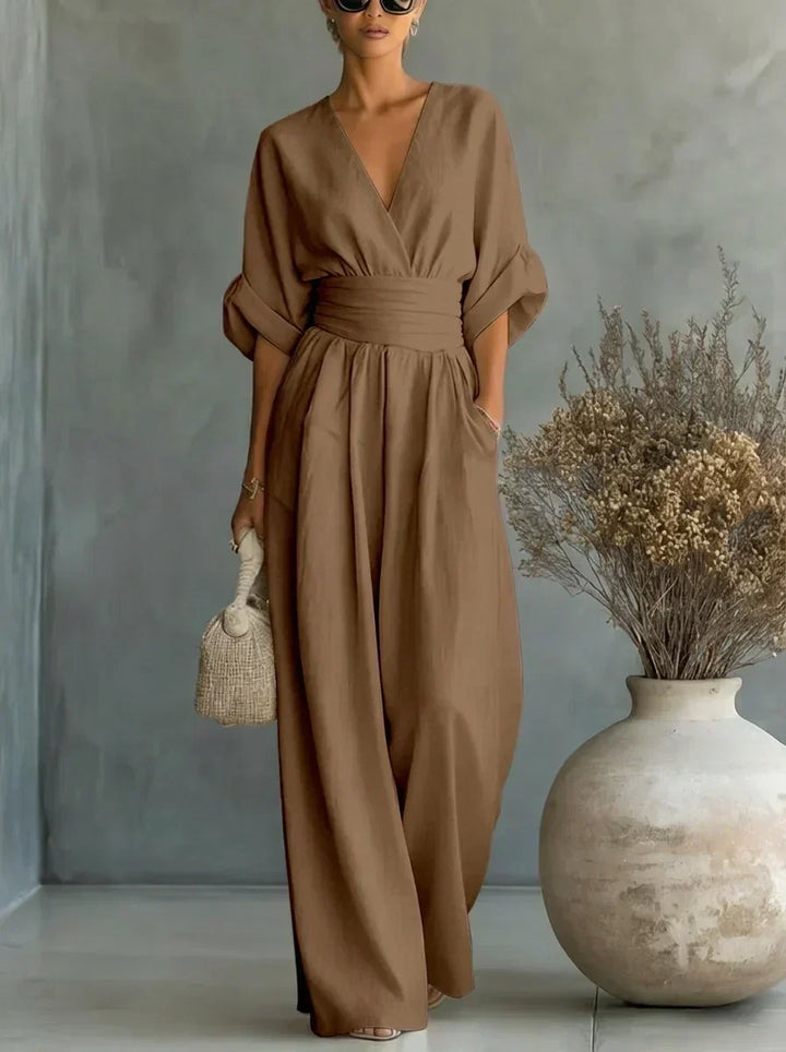 Leandra Essential Jumpsuit with V-Neck