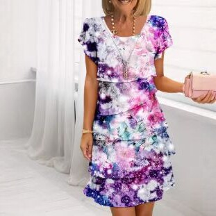 Emma | Graceful Floral Elegance Dress