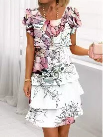 Emma | Graceful Floral Elegance Dress