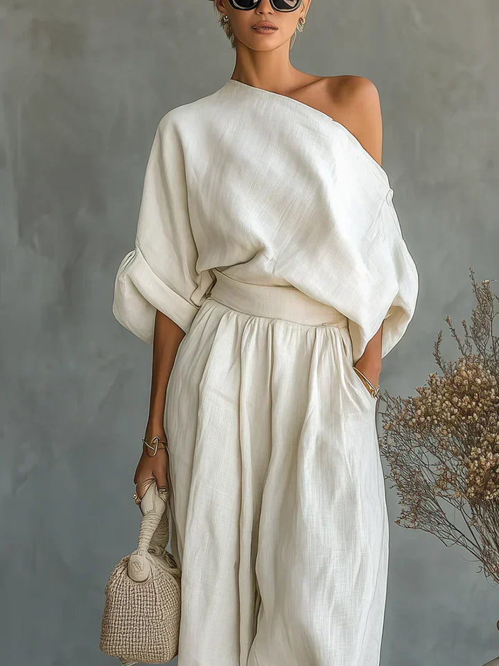Mila™ | Two-Piece Set with Off-Shoulder Top