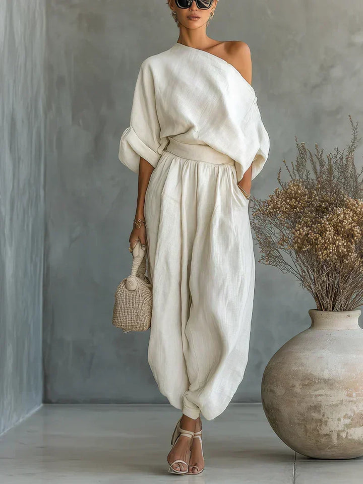 Mila™ | Two-Piece Set with Off-Shoulder Top