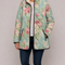 Carys | Retro Floral Patterned Quilted Jacket