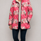 Freya | Charming Pink Floral Print Quilted Jacket
