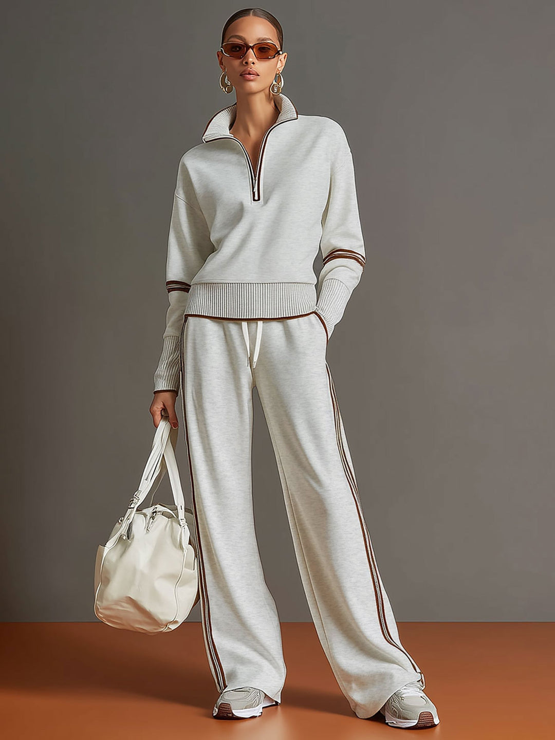 Marietta – blouse and pants with wide legs