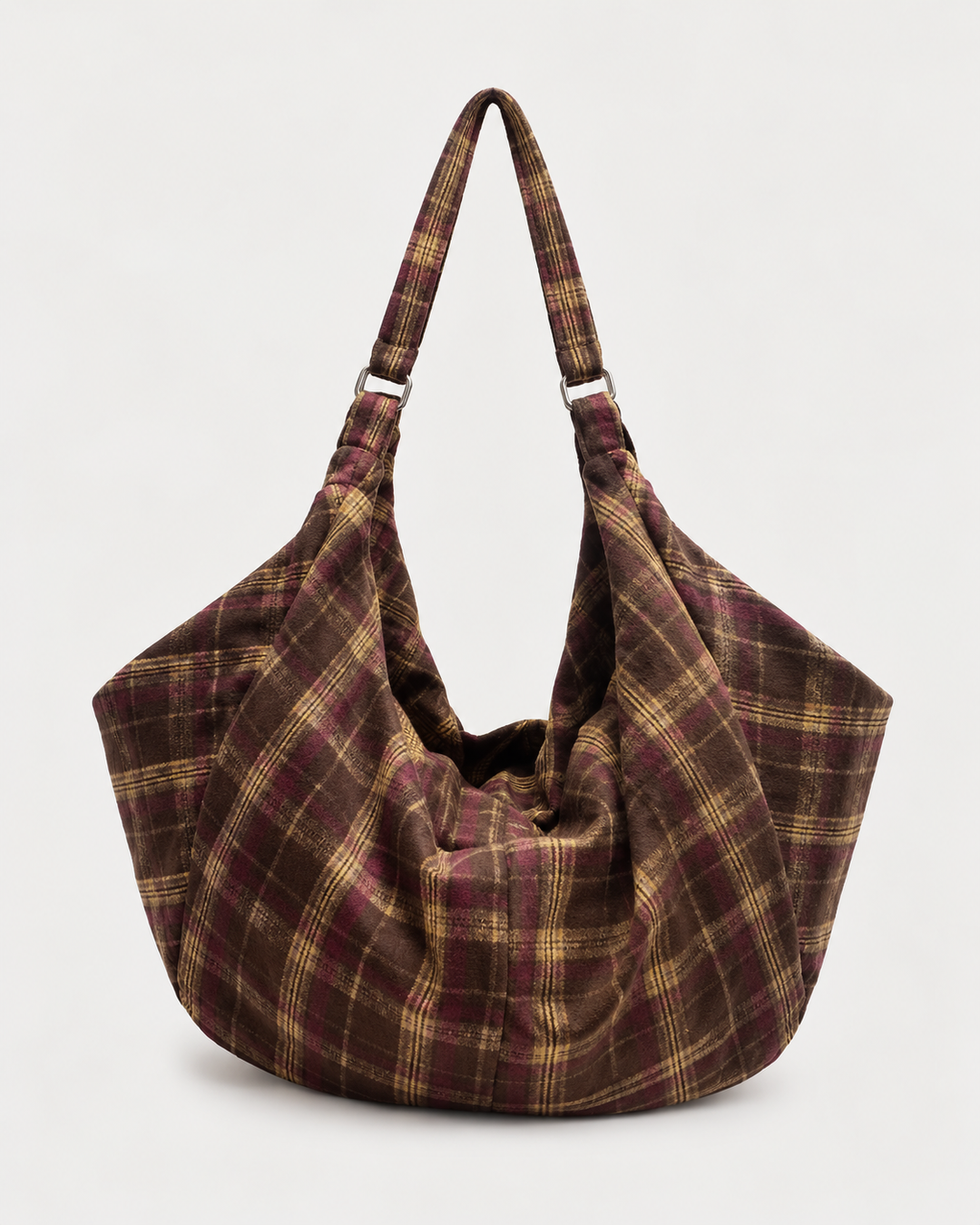 Mila Oversized Check Tote Bag