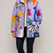Rhea | Casual Quilted Jacket with Dog Print