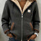 Sandra | Sherpa-Lined Quilted Zip-Up Hooded Jacket