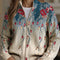 Zillah™ | Floral Peacock Feather Gradient Print